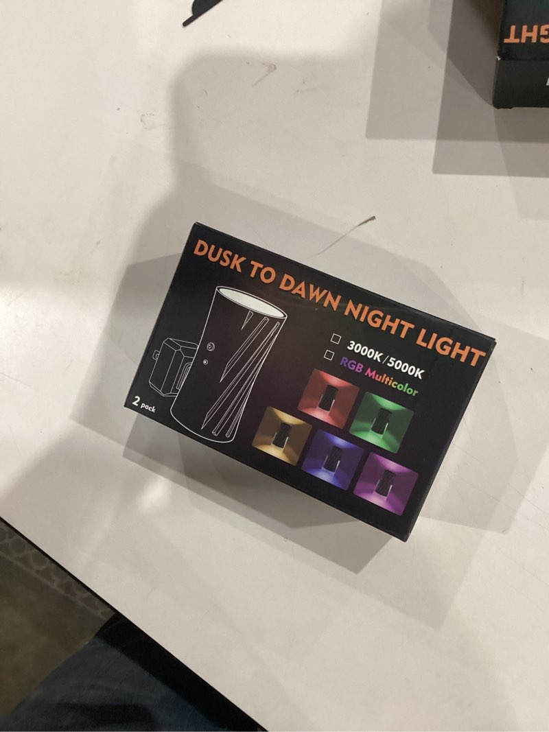 Condition photo showing New/Like New for Led Night Lights Plug into Wall, 3000K/5000K Switchable, 2 Pack, Plug in Night Light, 0-100LM Dimmable Night Light, Modern Nightlights, Dusk To Dawn Sensor for Bedroom Bathroom Kitchen Stairs