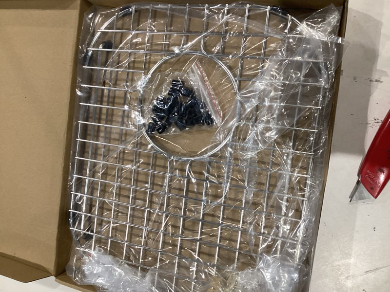 Condition photo showing Good Condition for serene valley sink protector and kitchen sink bottom grid ndg1518, 304 premium stainless steel, dim 12" x 14 1/8"