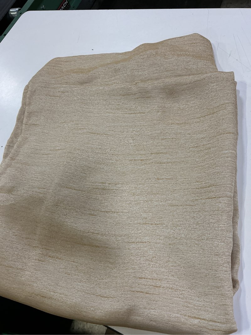 Condition photo showing Good Condition for mainstays como textured light filtering curtain panel pair, set of 2, 37” w x 84”l,yellow