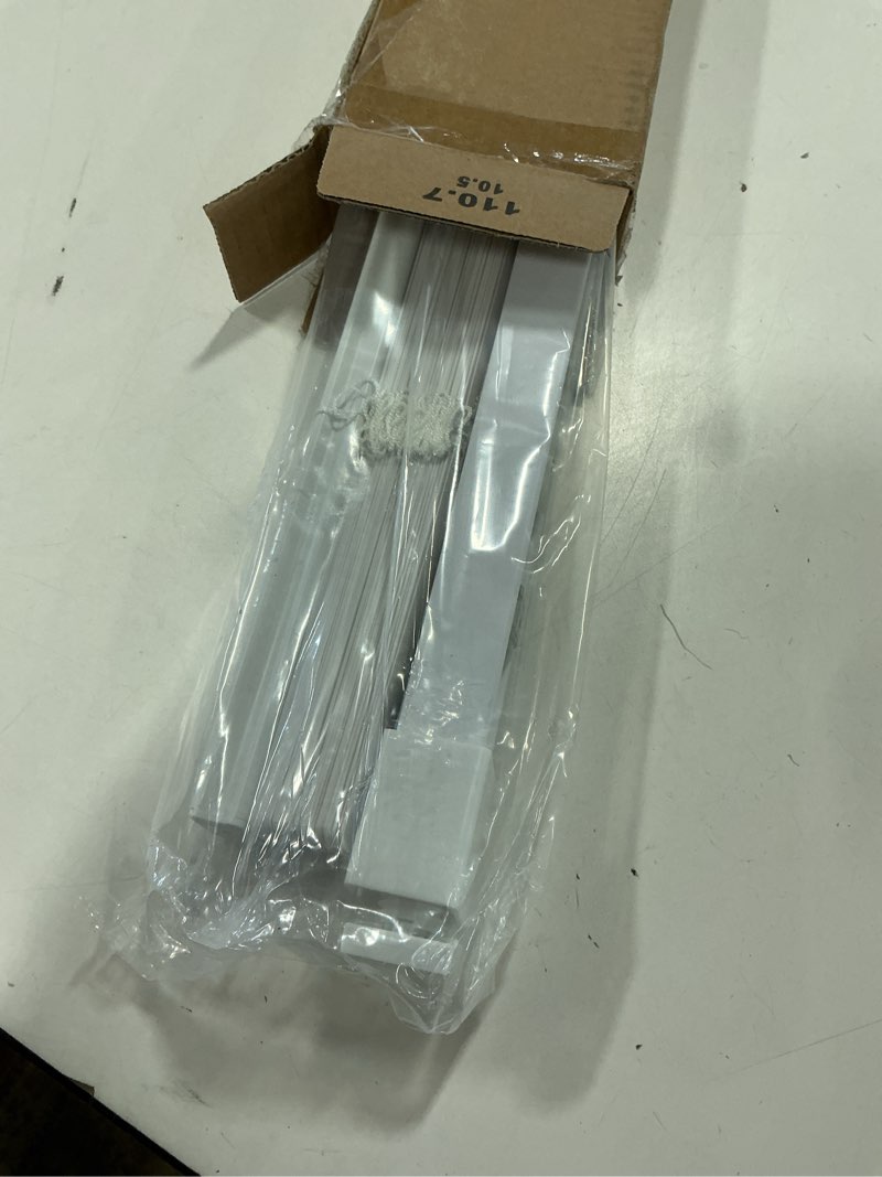 Condition photo showing Good Condition for LazBlinds No Tools No Drill 1" Vinyl Mini Blinds, Cordless Blinds for Windows, Light Filtering Horizontal Window Blinds & Shades, 44" W x 48" H, White Cordless-white 44" W x 48" H