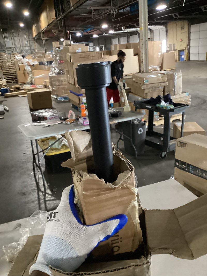 Condition photo showing Good Condition for heavy duty curtain rods,1 1/4" large diameter premium nonadjustable curtain rod,48in/4ft custom window treatment rods with durable aluminum brackets and end caps,black finish black 48in/4ft