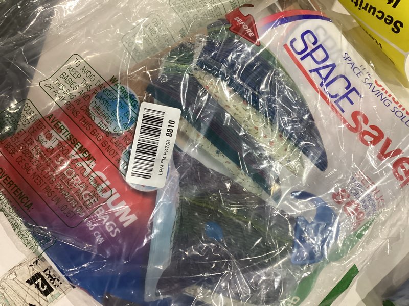 Condition photo showing Good Condition for 10 Pack Small Vacuum Storage Bags for Comforters, Blankets & Clothes – Vacuum Sealed Compression Bags with Hand Pump – Space Saver Storage Bags for Bedding, Moving, Travel & Organization 10 Small Bags