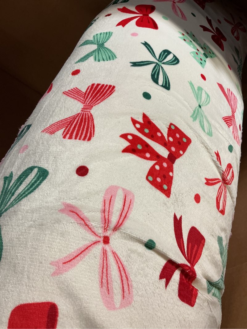 Condition photo showing New/Like New for member's mark plush body pillow, 52" x 20"