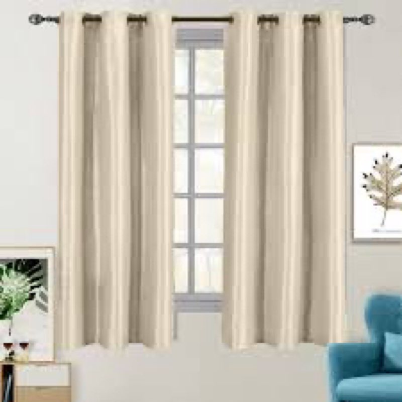 Extra Long Grommet Top Thermal Blackout Curtain Single Panel