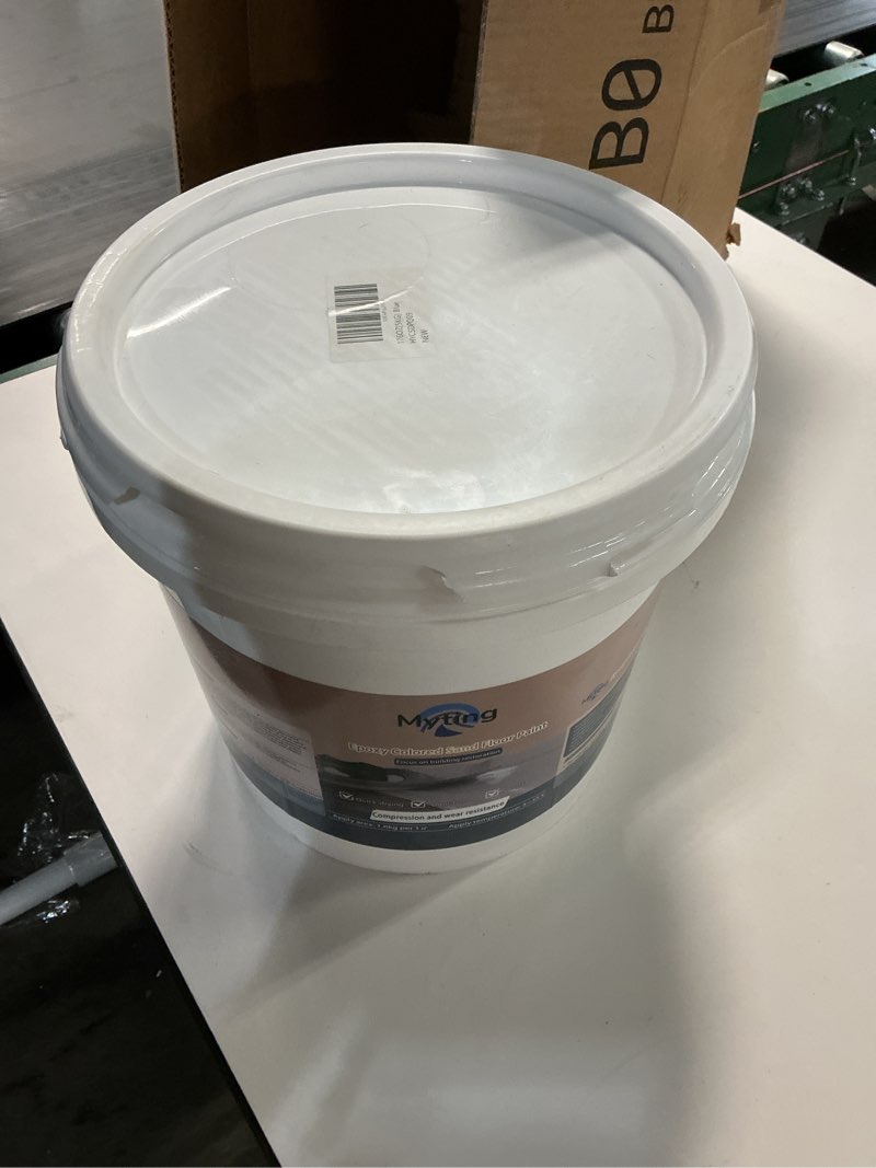 Condition photo showing Good Condition for Epoxy Colored Sand Floor Paint, Epoxy Floor Paint High Gloss Marble Effect Coating for Indoor and Outdoor, Wear-resistant and non-slip Self-leveling Coating Gray 35OZ(1KG) Gray 35 Fl Oz (Pack of 1)