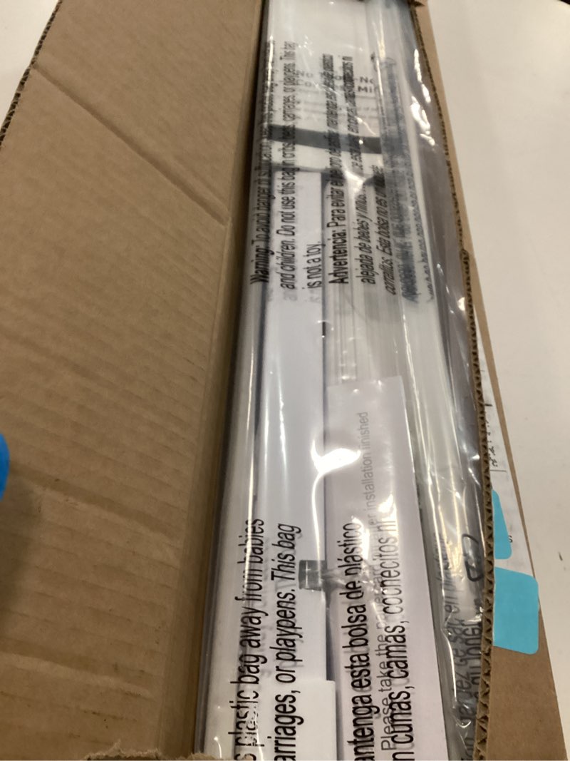 Condition photo showing Good Condition for LazBlinds No Tools No Drill 1" Vinyl Mini Blinds, Cordless Blinds for Windows, Light Filtering Horizontal Window Blinds & Shades, 33 1/2" W x 64" H, White Cordless-white 33 1/2" W x 64" H