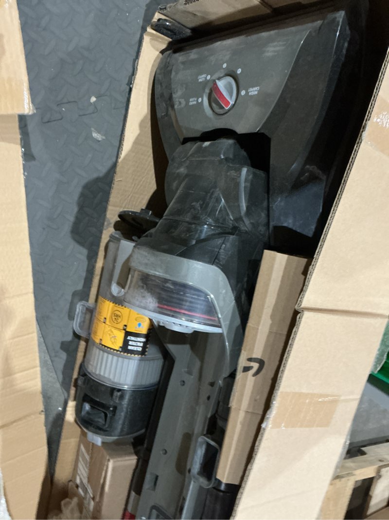 Condition photo showing As Is for hoover windtunnel cord rewind pro bagless vacuum cleaner, corded upright vacuum cleaner for carpet and hard floor, automatic cord rewind, corded vacuum cleaners for home use