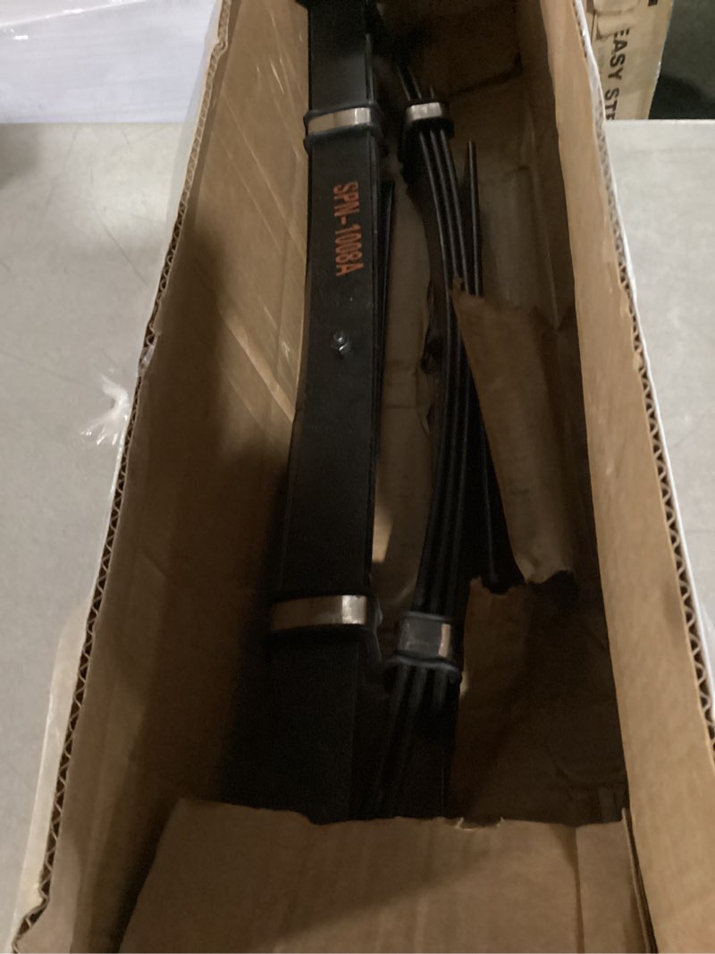 Condition photo showing As Is for 10L0L Golf Cart Heavy Duty Rear 4-Leaf Spring Kit with Bushings & Sleeves for Club Car DS Golf Cart Accessories