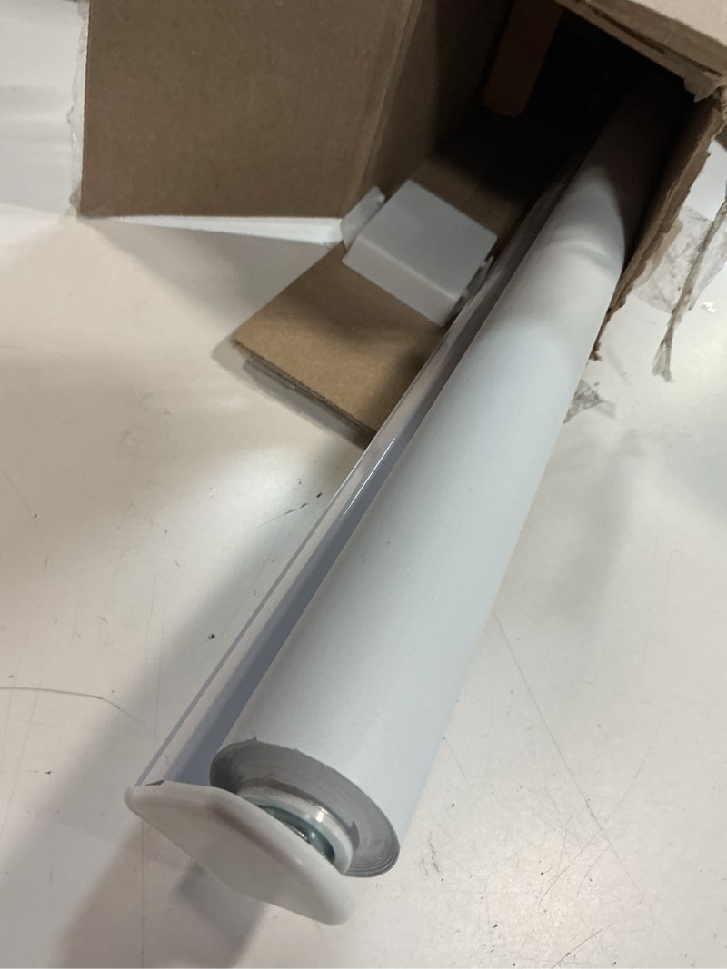 Condition photo showing As Is for Blackout Roller Shades Blinds Cordless for Windows Pull Down Room Darkening Door Blinds with Thermal Insulated Easy to Install for Living Room,Bedroom,Home,Office Bathroom White 35" W x 72" H 35"W x 72"H White