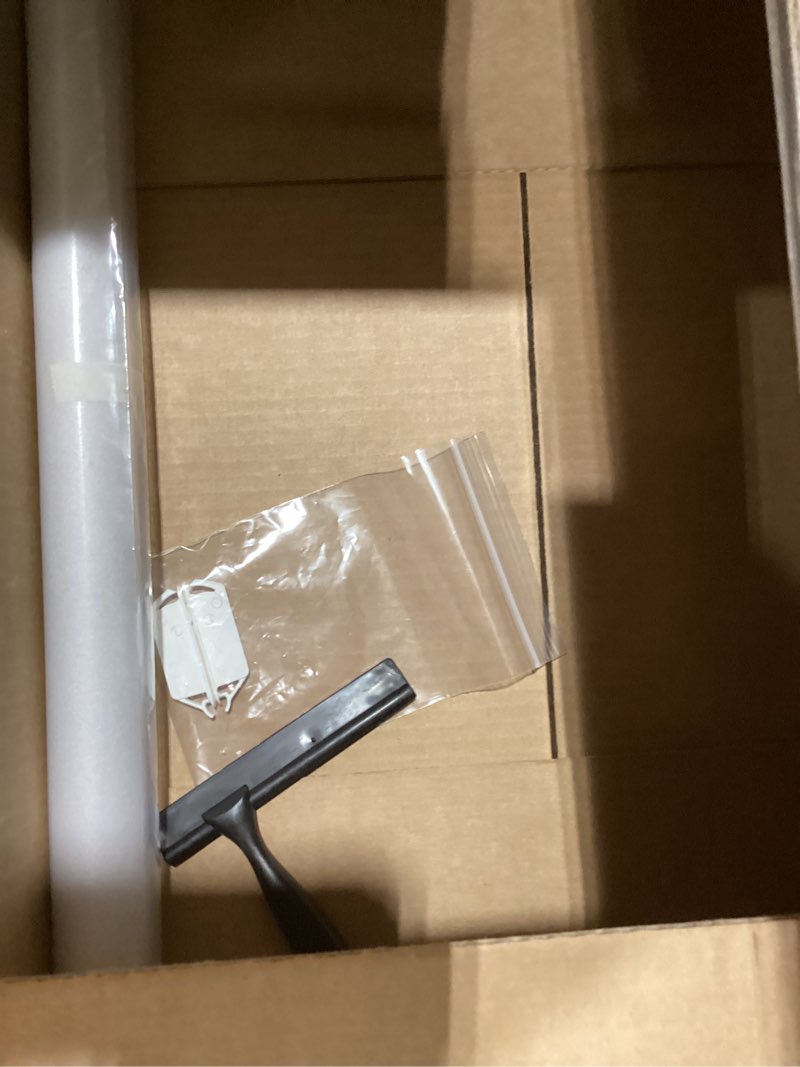 Condition photo showing Good Condition for hidbea frosted window privacy film - non adhesive static cling glass stickers sun uv blocking heat control door covering decals for home office, 23.6 x 78.7 inch frosted 23.6 x 78.7 inch