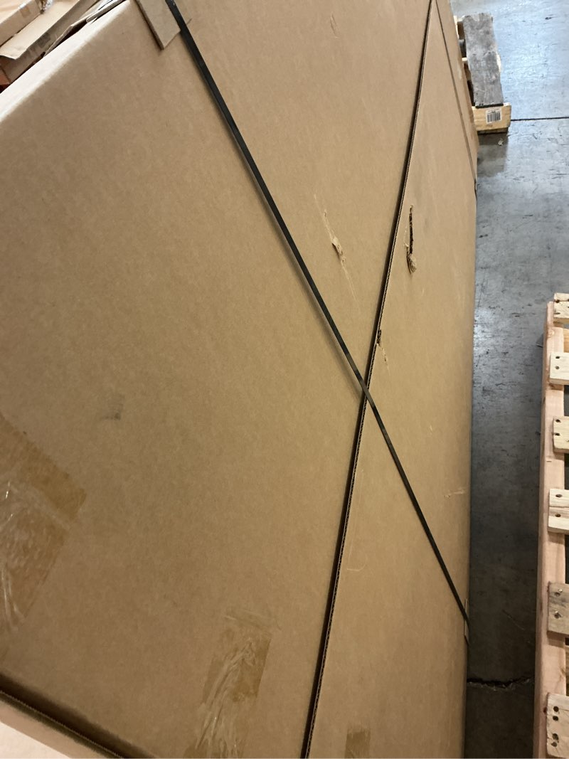 Condition photo showing New/Like New for 30 in. x 80 in. 6 Panel Hollow Core Oak Finished PVC Composite Interior Sliding Barn Door with Hardware Kit Oak 80x30