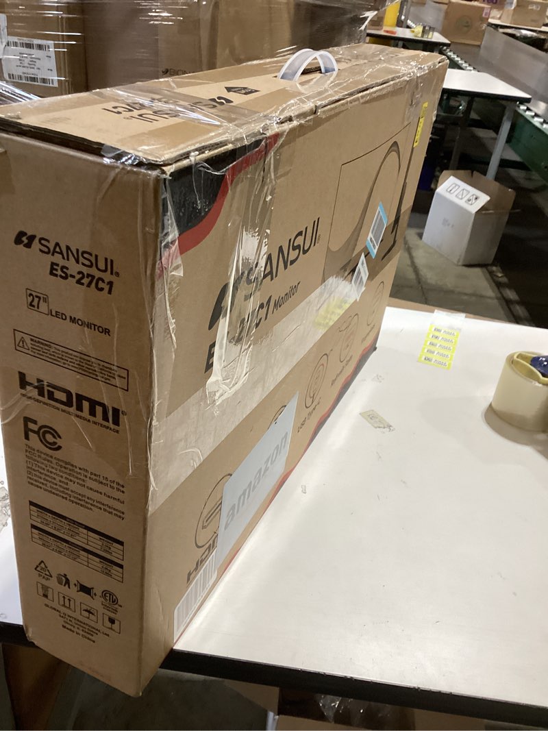 SANSUI Curved Monitor 27 inch 100Hz USB Type-C Computer Monitor with Speakers Built in?FHD 1080p?HDR