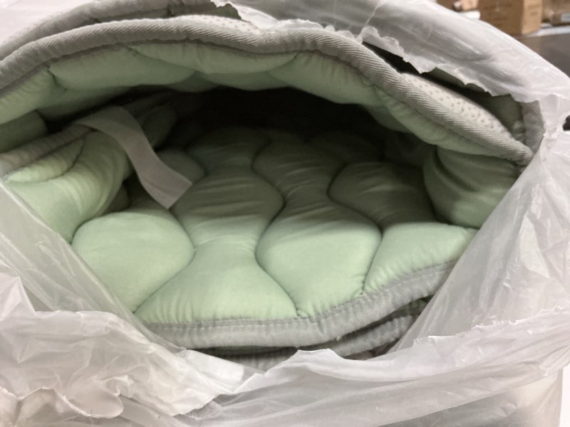 Condition photo showing Good Condition for blissful diary baby play mats for floor, 71x59 inch extra thicker & large soft cushioning foam playmats for babies and toddlers, foldable washable baby crawling mat for playpen, sage green sage green 71" x 59"