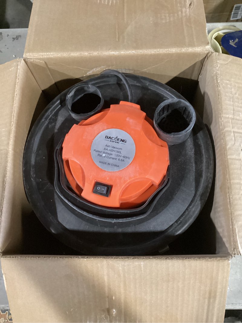 Condition photo showing Good Condition for fireplace ash vacuum cleaner, 4 gallon heat resistant lightweight canister vacuum cleaner with 1000w powerful suction blowout for fireplaces, pellet roasters, woodstoves pellet ash vacuums