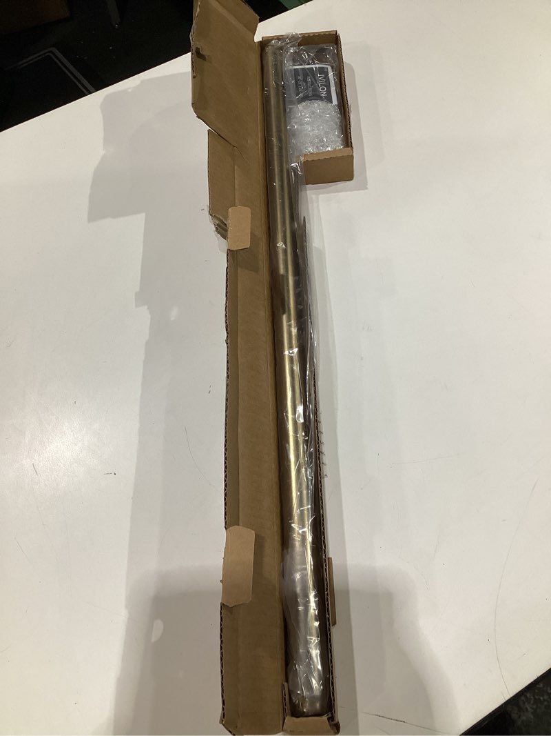 Condition photo showing Good Condition for Ivilon Drapery Window Curtain Rod - End Cap Style Design 1 Inch Pole. 28 to 48 Inch Color Warm Gold 28 to 48 in.