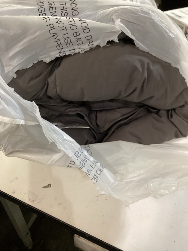 Condition photo showing As Is for THX9ZRNM 75% Canadian Goose Down Comforter King Size, Ultra Soft 100% Cotton Fabric, 850 Fill Power 