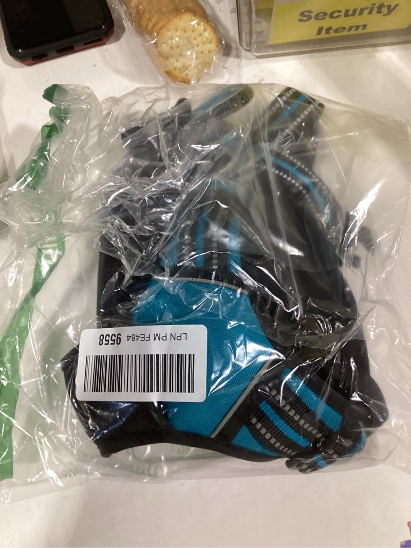 Condition photo showing Good Condition for rabbitgoo Dog Harness No Pull with 2 Leash Clips, Adjustable Soft Padded, Reflective Oxford No Choke Pet Vest with Easy Control Handle for Large Dogs, Teal, L Large Teal