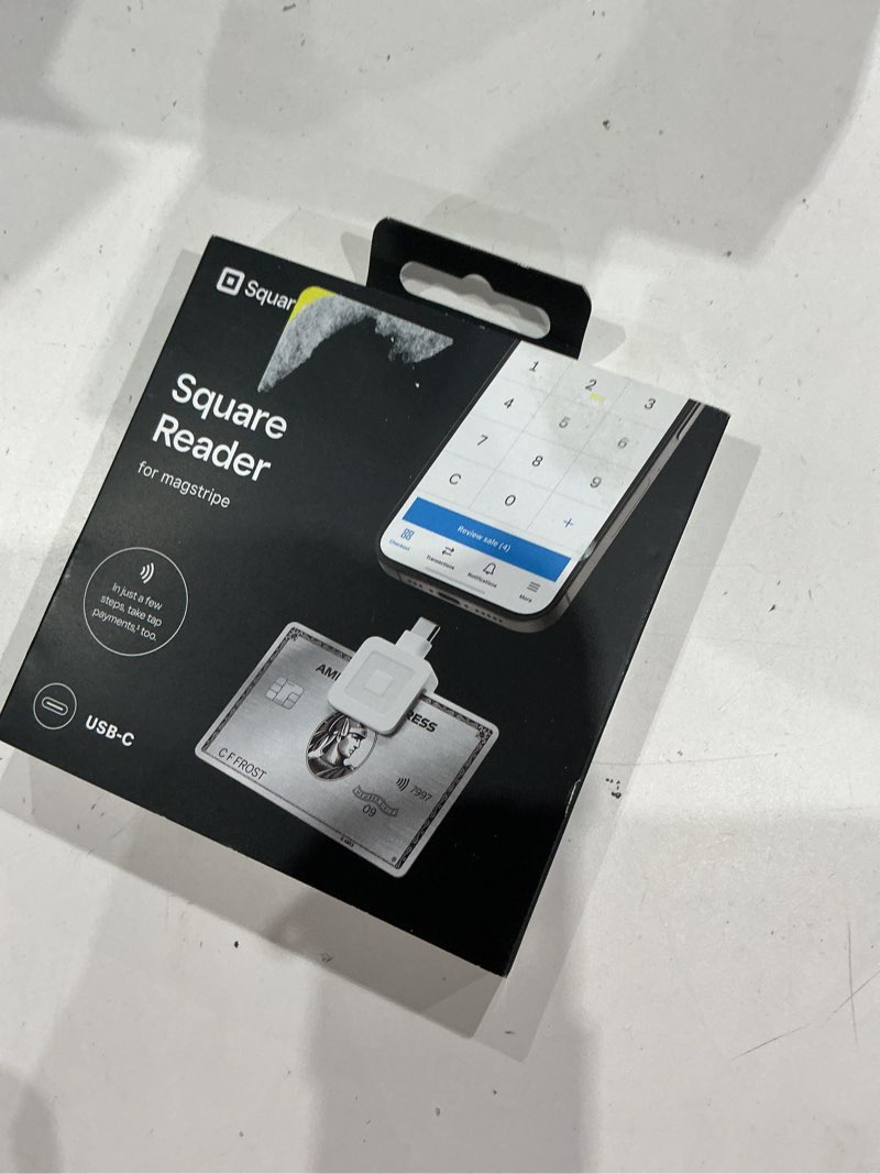 Condition photo showing New/Like New for square reader for magstripe (usb-c) — credit card reader