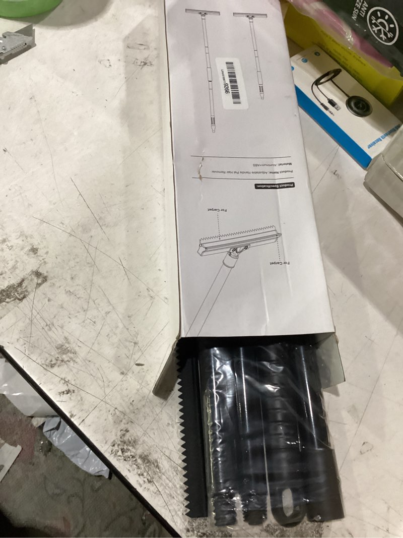 Condition photo showing New/Like New for carpet rake for pet hair removal & fluffing matted carpet – 61" adjustable handle, deep clean dog & cat hair remover, reusable scraper for rugs, low pile carpet, couch & stairs twin