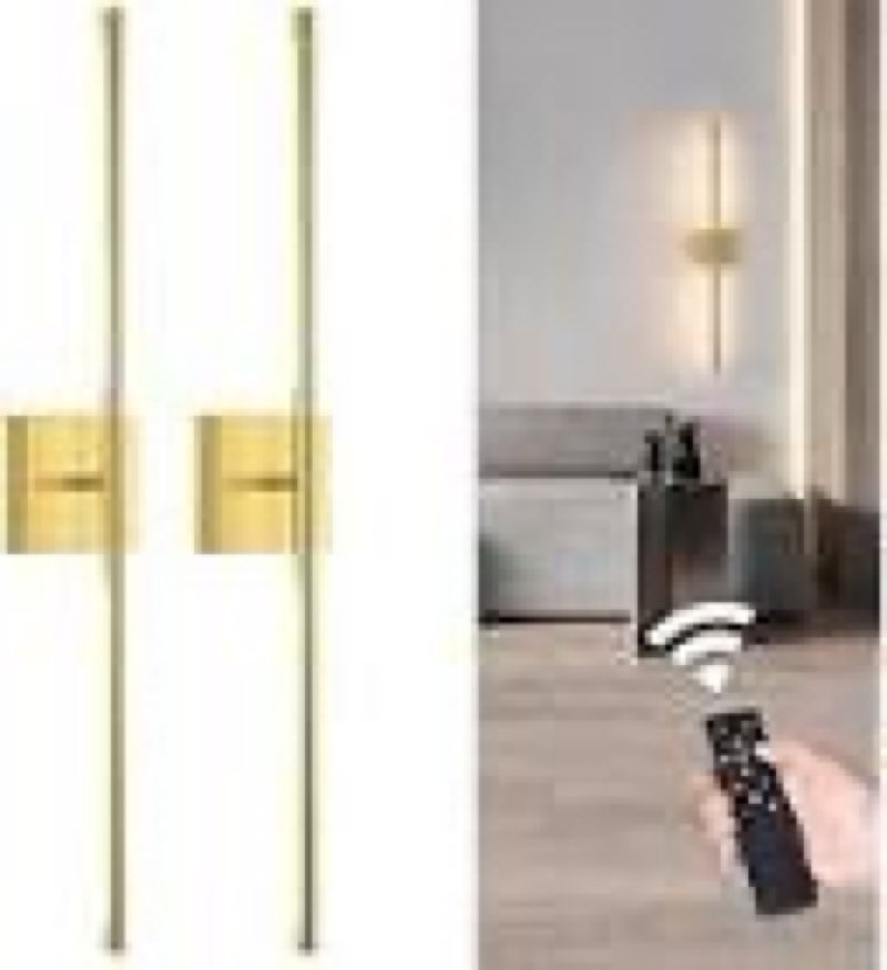 shenmoyl battery operated wall sconce set of 2, 10400mah rechargeable wall sconces, 3000k-6000k dimm