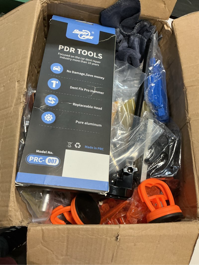 Condition photo showing Good Condition for Super PDR Paintless Dent Repair Kit, Dent Puller Kit, Car Dent Removal Tools with Dent Lifter, Bridge Puller, Slide Hammer 2 in 1 T-Type Slide Hammer for Repair Door Ding, Creases and Hail Damage PDR KIT_Pro Max Edition