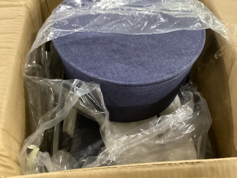 Condition photo showing Good Condition for china storage hard shell containers 8-piece set moving boxes for dinnerware, glasses, plates, mugs and saucers sturdy dish organizer with dividers for seasonal storage - service for 12 - denim blue 8 pack denim blue
