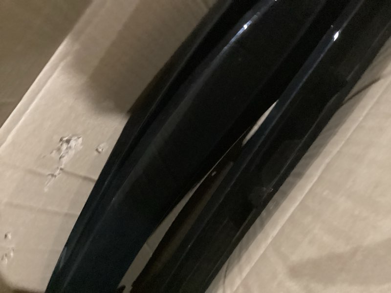 Condition photo showing As Is for front bumper lip splitter 3pcs v3 style compatible with for chrysler 300 c s srt 2015-2023 (carbon fiber print, srt style) carbon fiber print srt style