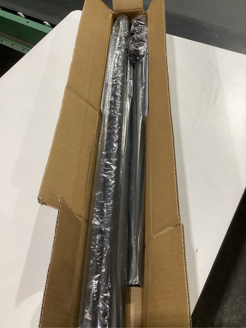 Condition photo showing New/Like New for Homease Tension Shower Curtain Rods 141.7-161 Inch Room Divider Never Rust Adjustable Spring Rods for Window Bathroom Balcony Storeroom Laundry Non-slip No Drilling Easy to Install Black Matte Black 141.7 - 161 In