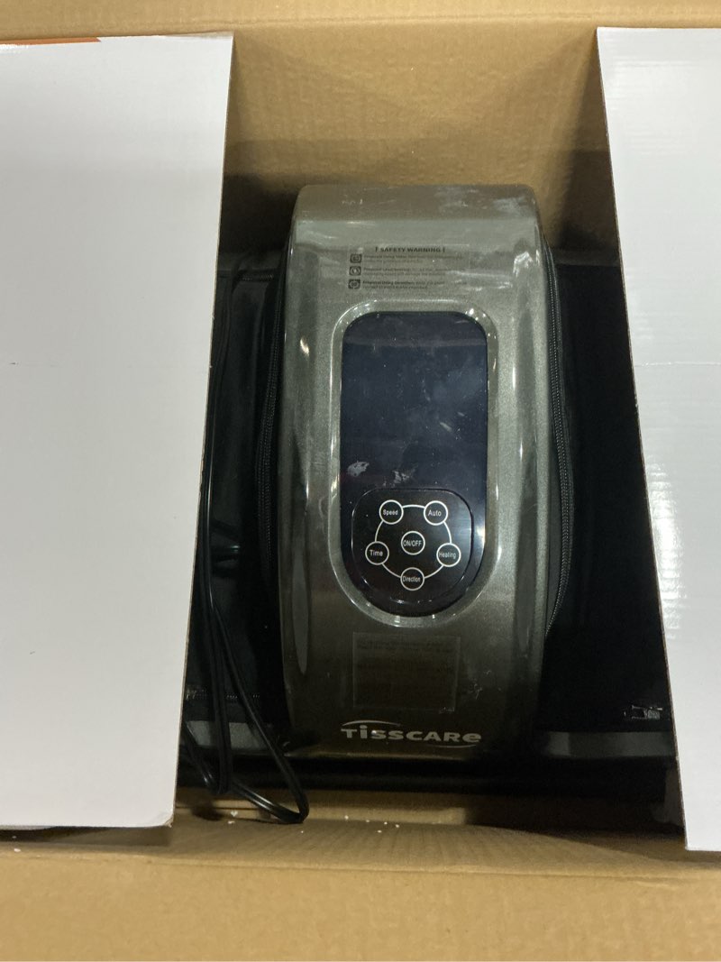 Condition photo showing As Is for tisscare shiatsu foot massager with heat: fsa eligible hsa foot massager for neuropathy, plantar fasciitis and pain relief-massage feet/leg/calf/ankle at home/office, gifts for women and men(gray)