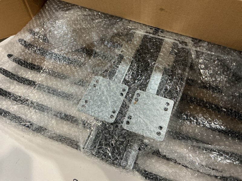 Condition photo showing Good Condition for Pull Out Trousers Rack 20 Arms Steel Pull Out Pants Rack Pants Hanger Bar Clothes Organizers Load 35lbs Sizes Installation Depths are L 17.7in, h 4.33 in w 24.8in in. L 17.7in , h 4.33 in w 24.8in in