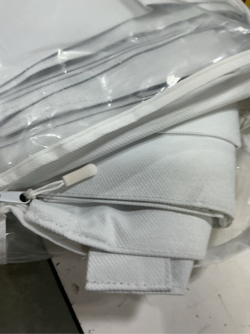 Condition photo showing Good Condition for hpd half price drapes vienna basic linen 100% blackout curtains for bedroom 96 inches long (2 panels) - rod pocket curtains & drapes for living room & windows - 50 x 96, off-white off-white 50"w x 96"l (pack of 2)