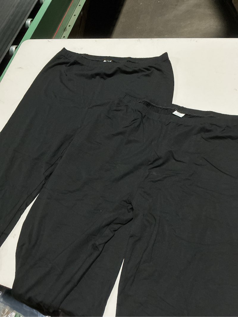 Condition photo showing Good Condition for kotii women's lightweight soft capri leggings crop leggings 3/4 stretch yoga pants xx-large black(2pack)