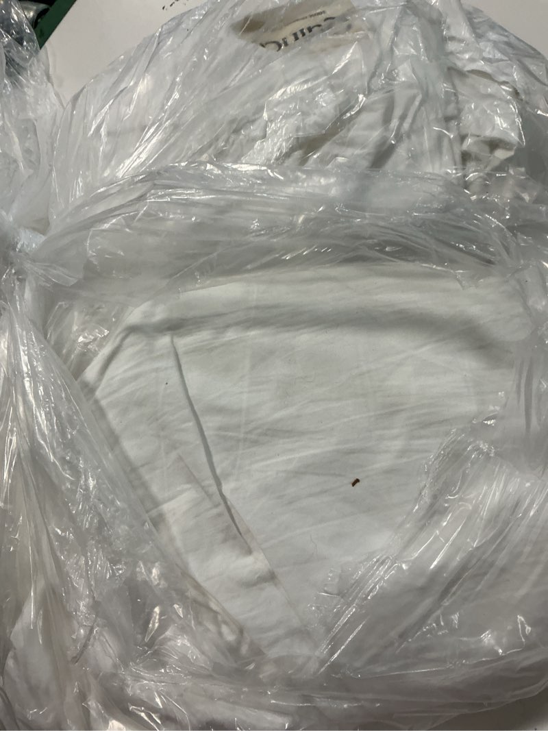 Condition photo showing Good Condition for organic crisp percale sheet set, king, white