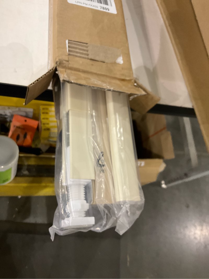 Condition photo showing Good Condition for LazBlinds Cordless Cellular Shades, No Tools No Drill Blackout Honeycomb Shades Pleated Blinds for Windows, 20.5'' W x 48'' H, Soft Cream Blackout-soft Cream 20 1/2'' W x 48'' H