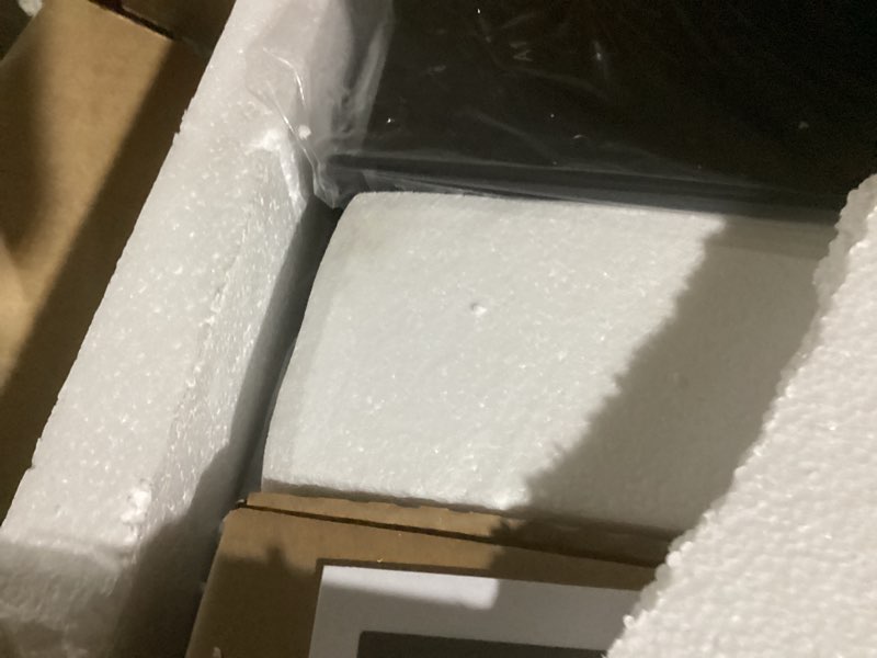 Condition photo showing New/Like New for tokeshimi 16 x 24 medicine cabinet mirror, assembly required, black mirror medicine cabinet for bathroom, beveled aluminum frame, stepless adjustable shelves, tempered glass black 16x24 in