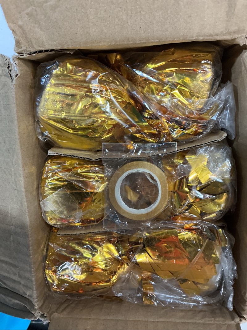 Condition photo showing New/Like New for aluminum foil balloon weights for parties (24 pcs) - 0.31lb (140g) each - premium balloon anchors for birthday, wedding, dinner, indoor & outdoor decorations(gold 24pcs)