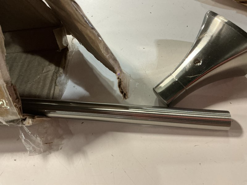 Condition photo showing As Is for 24 inch brushed nickel towel bar towel rack for bathroom kitchen hand towel holder dish cloths hanger sus304 stainless steel rustproof wall mount brushed nickel 24 inch