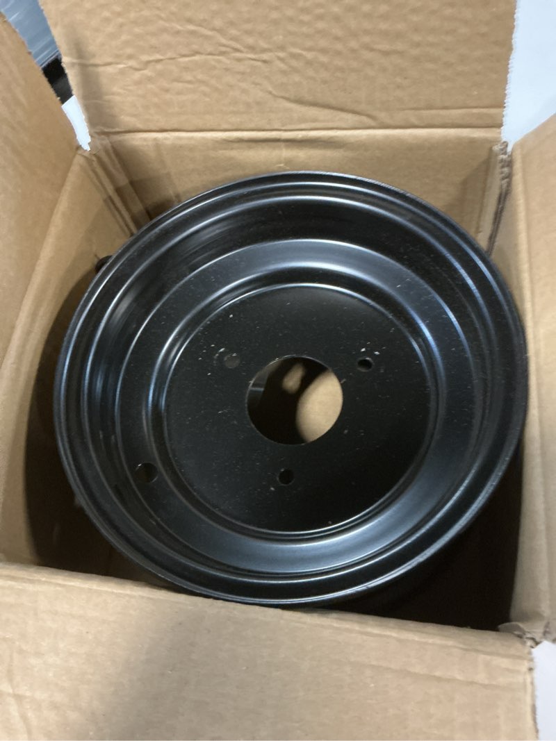Condition photo showing Good Condition for 8 inch front wheel rim hub with 3 holes fits for 19x7.0-8 tires most atv go kart off-road dirt pit bike quad dirt bikes (3 holes 8" atv wheel rim)