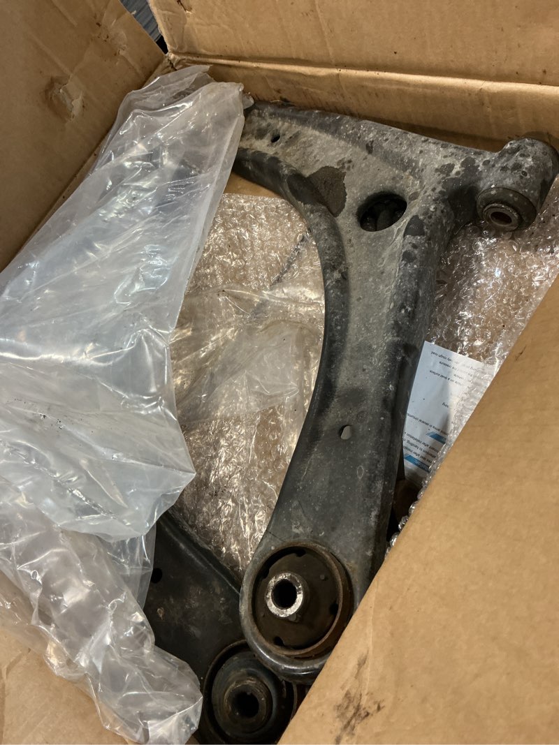 Condition photo showing As Is for front lower control arm suspension kit fit for 2007-2017 jeep compass patriot 2009-2012 dodge caliber with ball joint tie rods k620065 k620066-8 pcs
