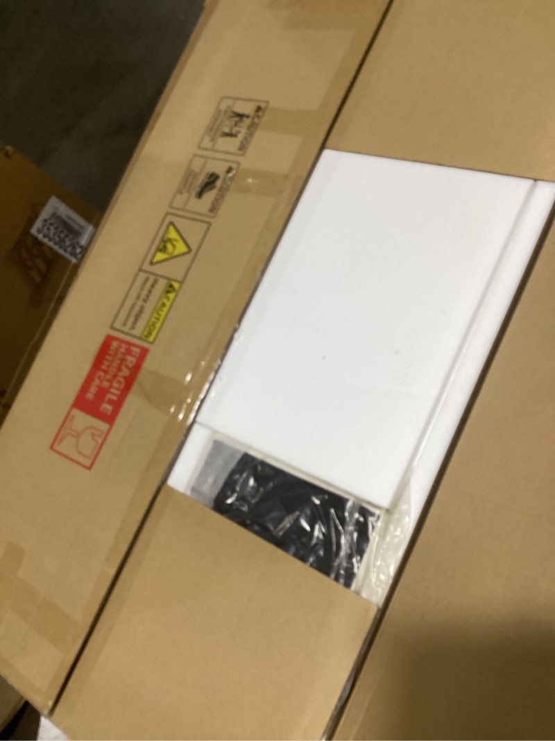 Condition photo showing New/Like New for DWVO Vanity Desk Set with Mirror & Power Outlets, Vanity Table with Stool, 12 LED Bulbs, 3 Dimmable Light Colors, 10 Drawers, Hair Dryer Rack & Magnifying Mirror Bright White Bulbs