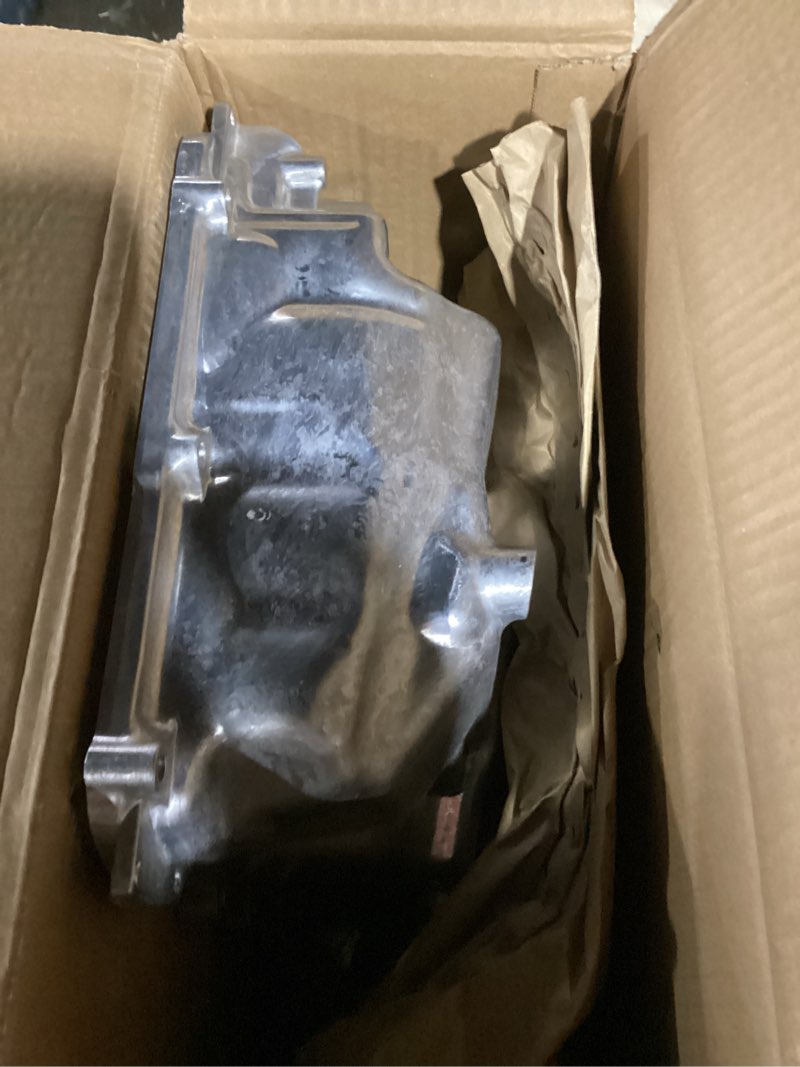 Condition photo showing As Is for 264-271 engine oil pan with drain plug compatible with 2016-2020 honda civic replace #112005baa00 2016-2020 honda civic 264-271