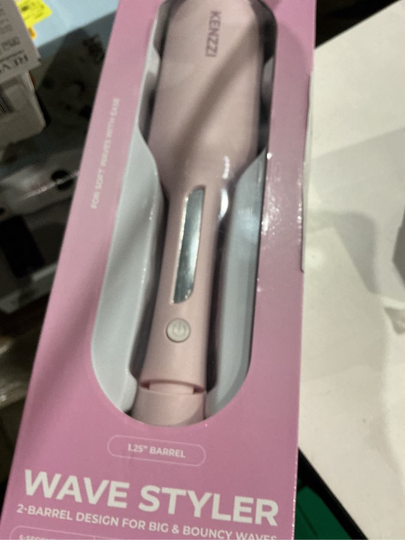 Condition photo showing Good Condition for kenzzi wave styler 2-barrel hair waver, 1.25 in, 6 heat settings, pink