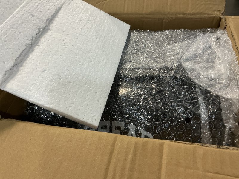 Condition photo showing New/Like New for Stainless Steel Bread Box, 2 Layer Roll Top Bread Boxes, Large Capacity Food Storage Container for Kitchen Counter, Metal Bread Bin, Bread Holder for Countertop 12.6" x 9.7" x 12.8" (Black)