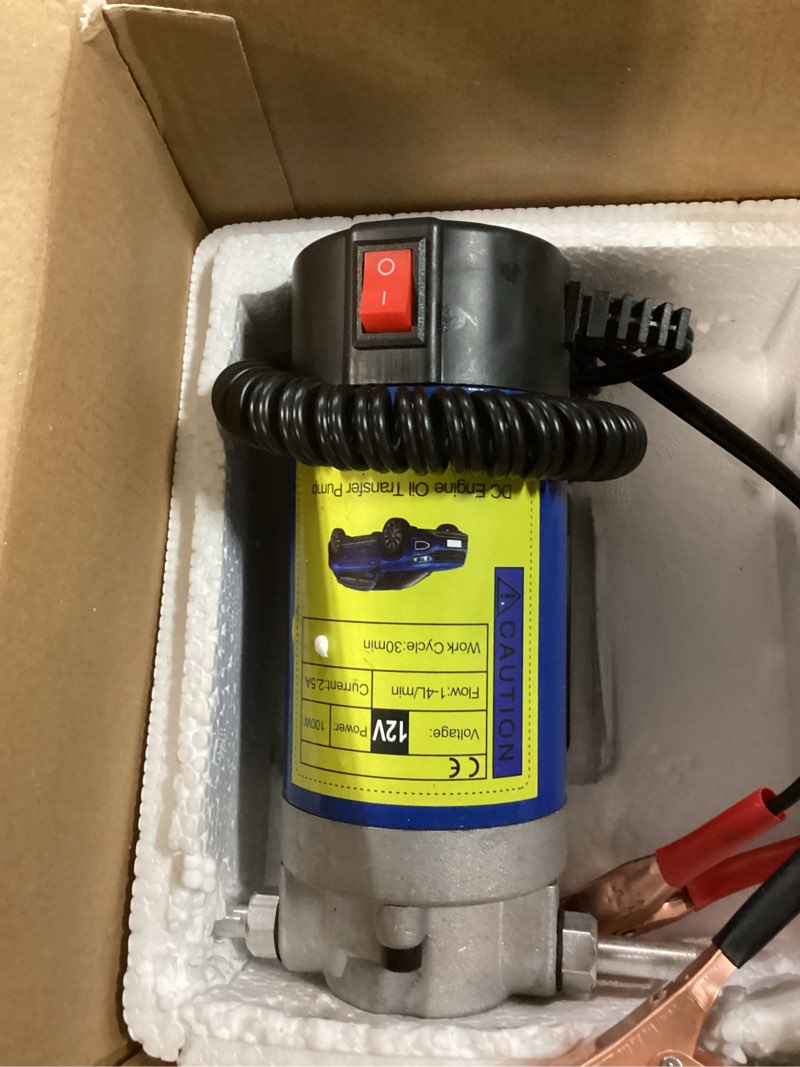 Condition photo showing New/Like New for aigmison 12v 100w engine oil pump, electric oil change extractor pump?electric fluid transfer pump for engine oil, equipped with 3 pipes-low noise