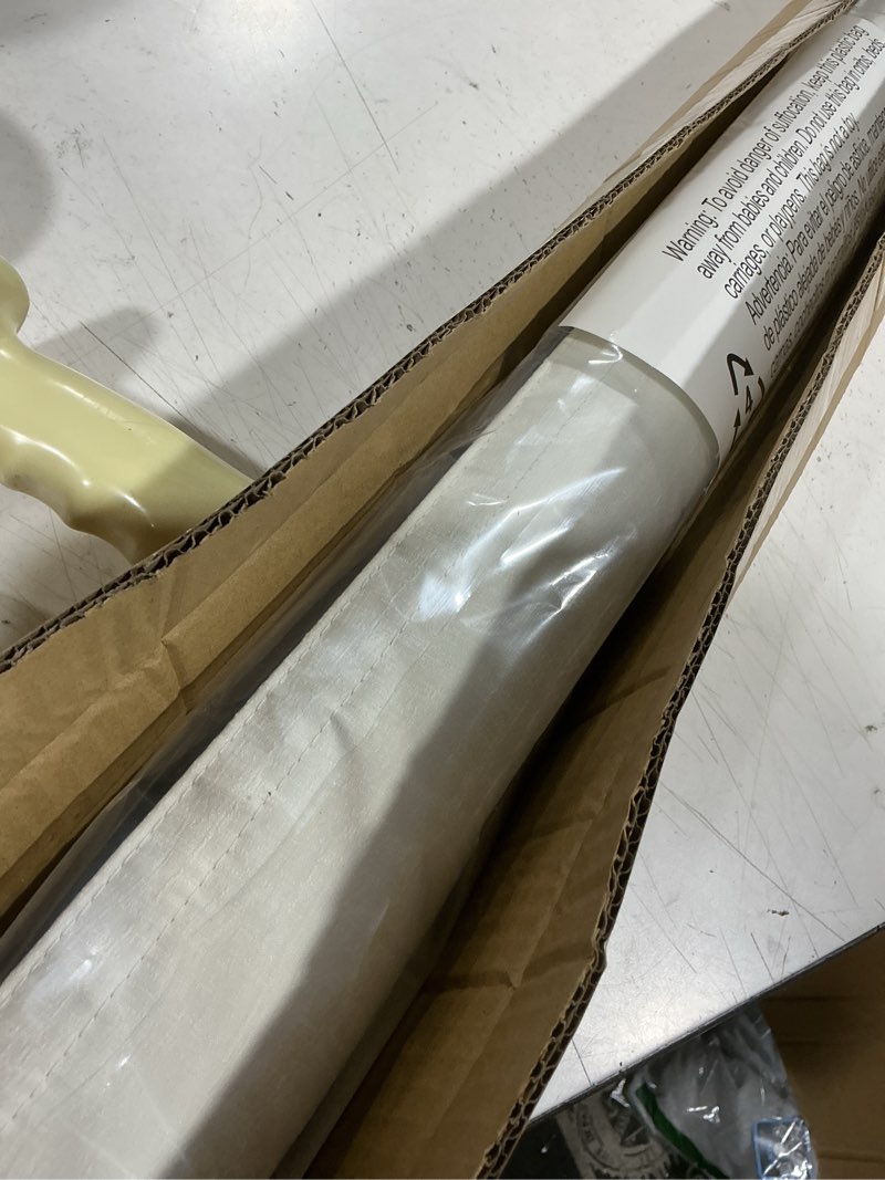 Condition photo showing Good Condition for lazblinds cordless roman shades for windows, blackout room darkening thermal insulated window blinds, lightweight fabric blinds for indoor windows, 34.5" w x 48" h, off white blackout - off white 34.5" w x 48" h