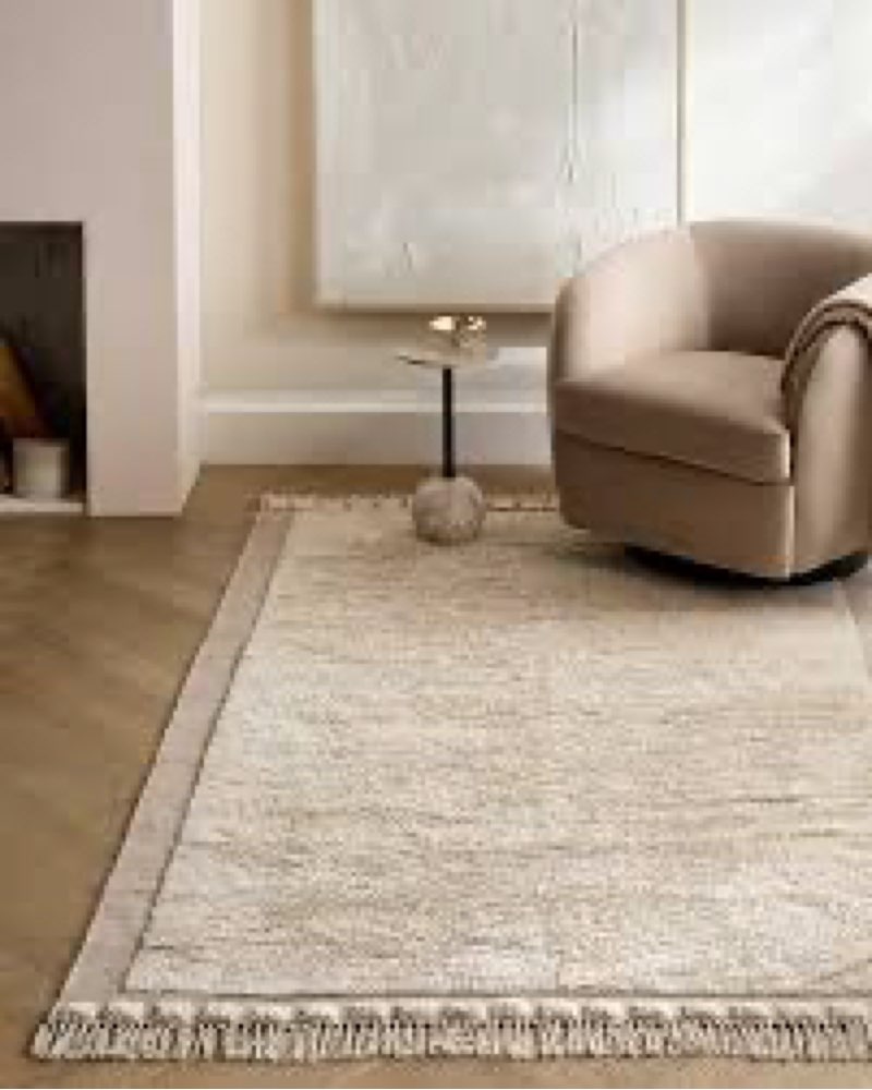 Saje Wool Shag Rug, Neutral, 5' x 8'
