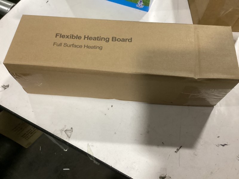 Condition photo showing New/Like New for Warming Mat for Food - Large Electric Warming Tray Adjustable Temp with 3H Auto Shut-Off, Raised Design Protects Countertop, Portable Silicone Warmer for Parties, Buffets, Family Gatherings