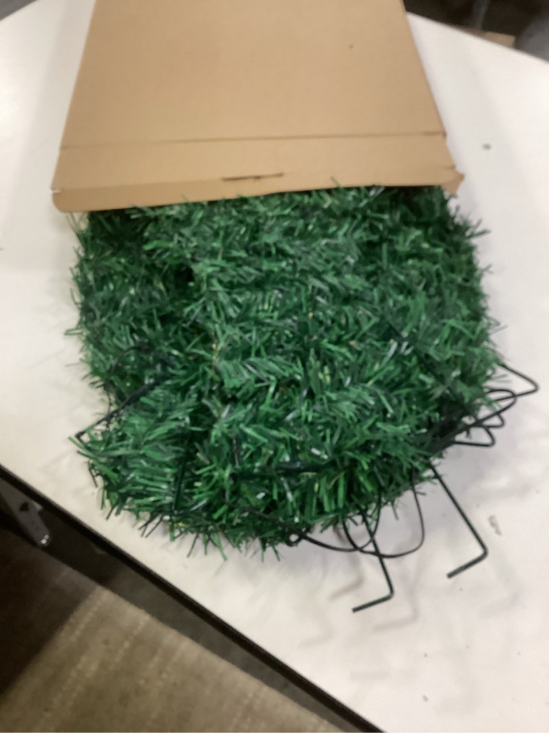 Condition photo showing As Is for ATDAWN 3 Piece Outdoor Joy Christmas Decoration, Lighted Joy Yard Display Set, Joy Yard Sign for Christmas Indoor Lawn Decor, Green