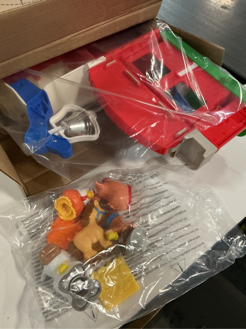 Condition photo showing New/Like New for Fisher-Price Little People Toddler Learning Toy Caring for Animals Farm Playset with Smart Stages for Pretend Play Kids Ages 1+ years (Amazon Exclusive)