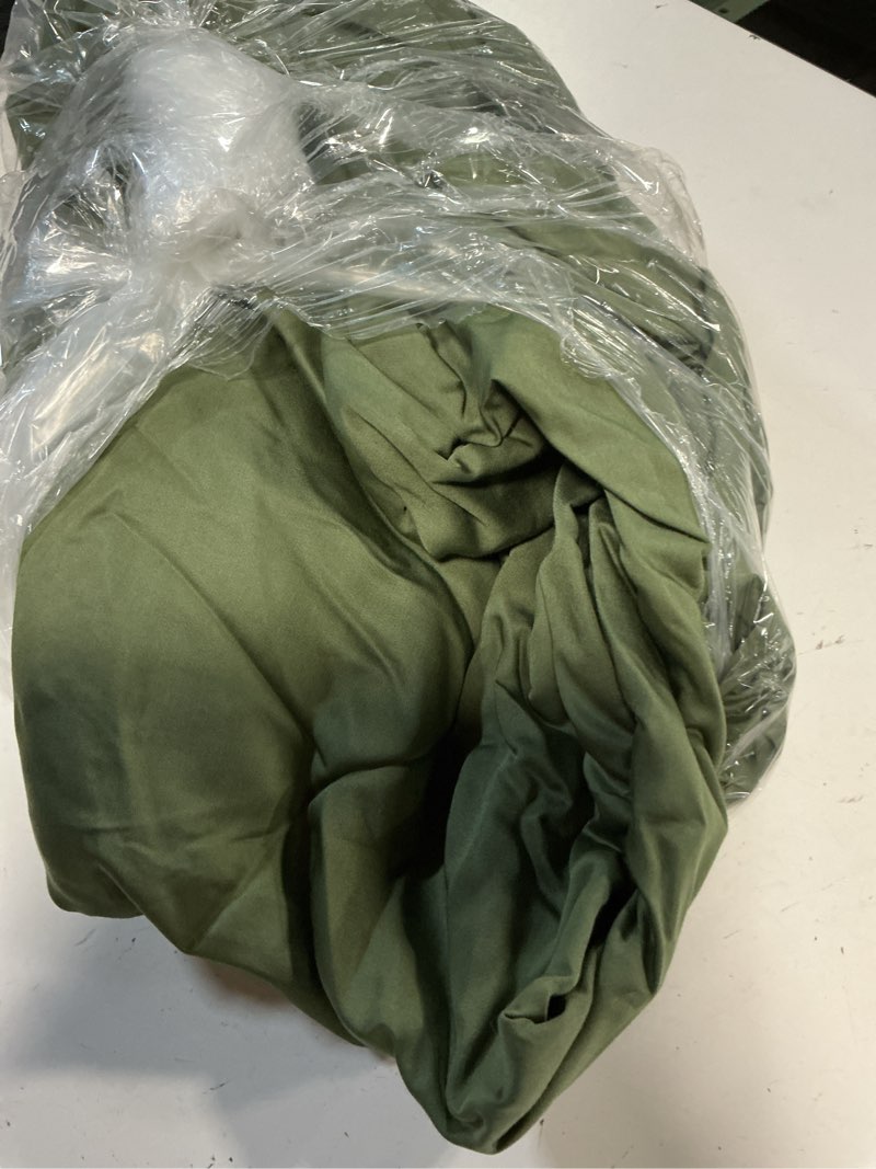 Condition photo showing Good Condition for bamboo duvet cover, king/cal king, olive